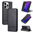 For iPhone 16 Pro Max AZNS Magnetic Calf Texture Flip Leather Phone Case(Black) - iPhone 16 Pro Max Cases by AZNS | Online Shopping South Africa | PMC TechLife | Buy Now Pay Later Mobicred
