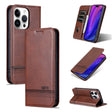 For iPhone 16 Pro AZNS Magnetic Calf Texture Flip Leather Phone Case(Dark Brown) - iPhone 16 Pro Cases by AZNS | Online Shopping South Africa | PMC TechLife | Buy Now Pay Later Mobicred