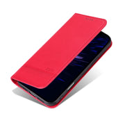 For iPhone 16 AZNS Magnetic Calf Texture Flip Leather Phone Case(Red)