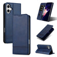 For iPhone 16 AZNS Magnetic Calf Texture Flip Leather Phone Case(Dark Blue) - iPhone 16 Cases by AZNS | Online Shopping South Africa | PMC TechLife | Buy Now Pay Later Mobicred