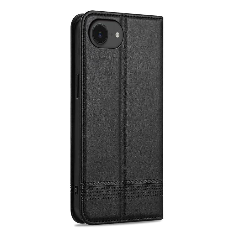 For iPhone 16e AZNS Magnetic Calf Texture Flip Leather Phone Case(Black) - iPhone 16e Cases by AZNS | Online Shopping South Africa | PMC TechLife | Buy Now Pay Later Mobicred