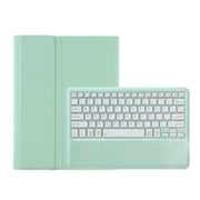 For Samsung Galaxy Tab S9+ A810B Pen Slot Detachable Bluetooth Keyboard Leather Tablet Case(Mint Green)
