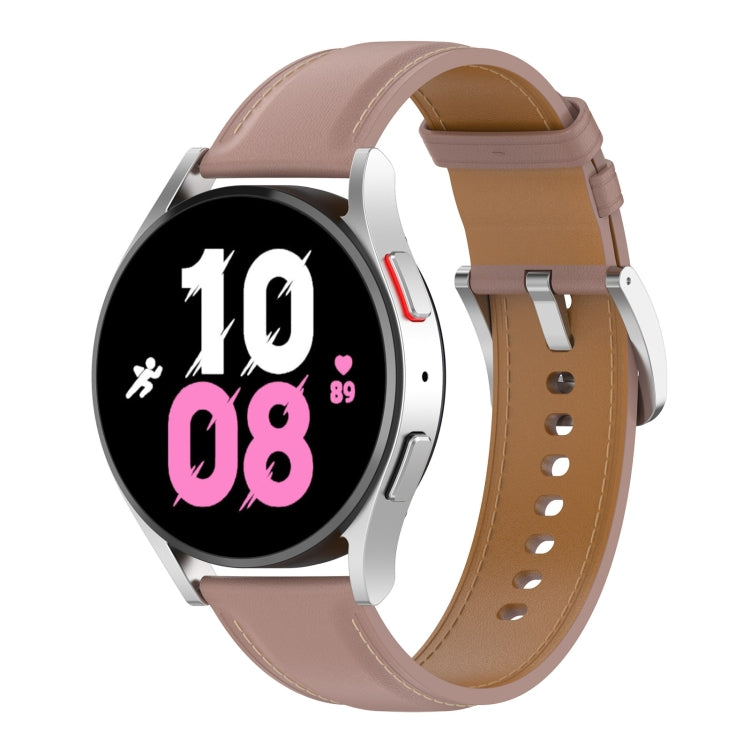 For Samsung Galaxy Watch 6 / 6 Classic Leather Replacement Watch Band(Dark Pink) - free shipping - PMc TechLife - Order now!