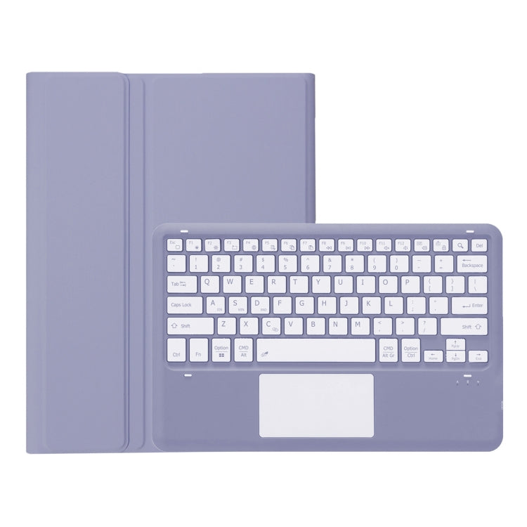 For Samsung Galaxy Tab S9+ A810B-A Touch Pad Detachable Bluetooth Keyboard Leather Tablet Case(Purple) - Samsung Keyboard by PMC TechLife | Online Shopping South Africa | PMC TechLife