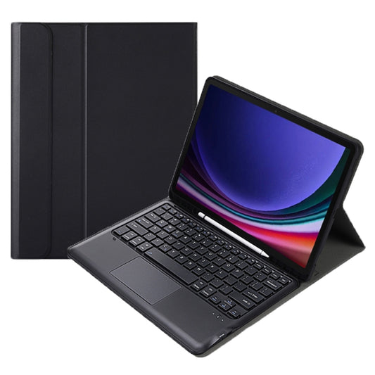 For Samsung Galaxy Tab S10+ 12.4 A810B-A Touch Pad Detachable Bluetooth Keyboard Leather Tablet Case(Black) - Samsung Keyboard by PMC Jewellery | Online Shopping South Africa | PMC Jewellery | Buy Now Pay Later Mobicred