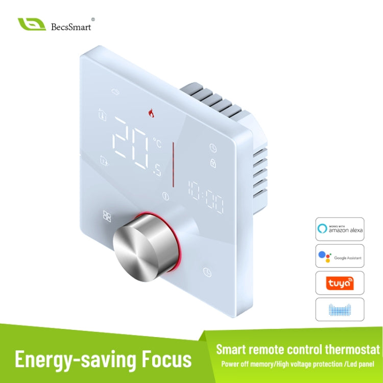 BHT-009GCLW Boiler Heating WiFi Smart Home LED Thermostat(Black)