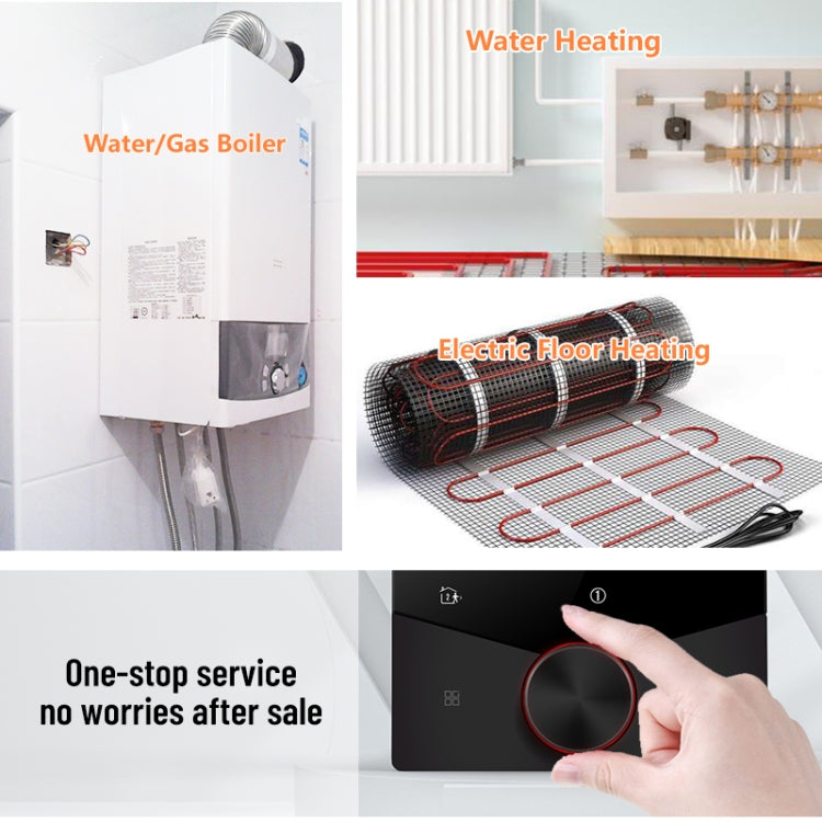 BHT-009GCLW Boiler Heating WiFi Smart Home LED Thermostat(Black)
