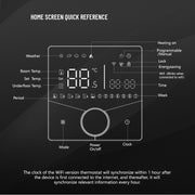 BHT-009GCLW Boiler Heating WiFi Smart Home LED Thermostat(Black)