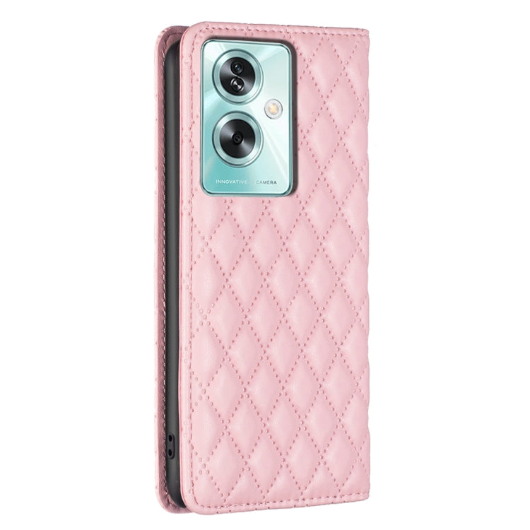 For OPPO A79 5G Diamond Lattice Magnetic Leather Flip Phone Case(Pink) - free shipping - PMC TechLife - Order now!