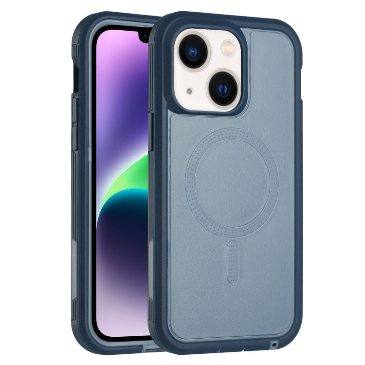 For iPhone 14 Plus Defender Series XT MagSafe Magnetic PC + TPU Shockproof Phone Case(Blue) - free shipping - PMC TechLife - Order now!