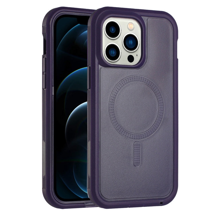 For iPhone 12 Pro Max Defender Series XT MagSafe Magnetic PC + TPU Shockproof Phone Case(Dark Purple) - free shipping - PMC TechLife - Order now!
