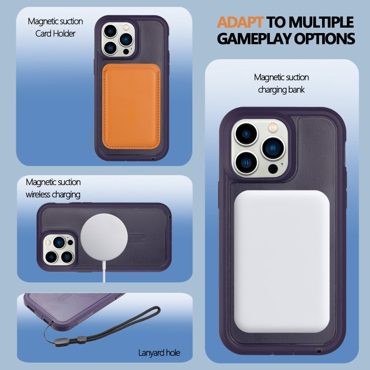 For iPhone 12 Pro Max Defender Series XT MagSafe Magnetic PC + TPU Shockproof Phone Case(Dark Purple) - free shipping - PMC TechLife - Order now!