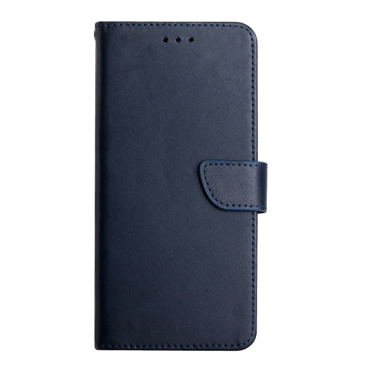 For Motorola Moto G34 5G Genuine Leather Fingerprint-proof Horizontal Flip Phone Case(Blue) - Motorola Cases by PMC TechLife | Online Shopping South Africa | PMC TechLife | Buy Now Pay Later Mobicred