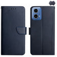 For Motorola Moto G35 5G Genuine Leather Fingerprint-proof Horizontal Flip Phone Case(Blue) - Motorola Cases by PMC TechLife | Online Shopping South Africa | PMC TechLife | Buy Now Pay Later Mobicred