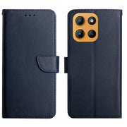 For Motorola Moto G Stylus 5G 2025 Genuine Leather Fingerprint-proof Horizontal Flip Phone Case(Blue)