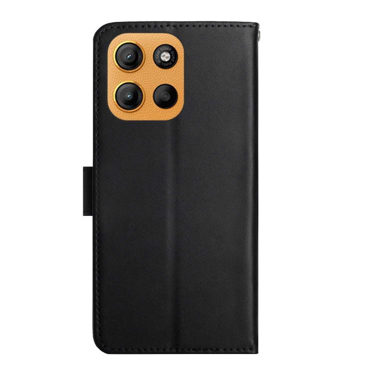For Motorola Moto G Stylus 5G 2025 Genuine Leather Fingerprint-proof Horizontal Flip Phone Case(Black) - Motorola Cases by PMC TechLife | Online Shopping South Africa | PMC TechLife | Buy Now Pay Later Mobicred