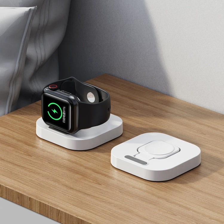 For Apple Watch JJT-A56 Portable Foldable Wireless Charger(White) - Charger / Holder by PMC Jewellery | Online Shopping South Africa | PMC Jewellery | Buy Now Pay Later Mobicred