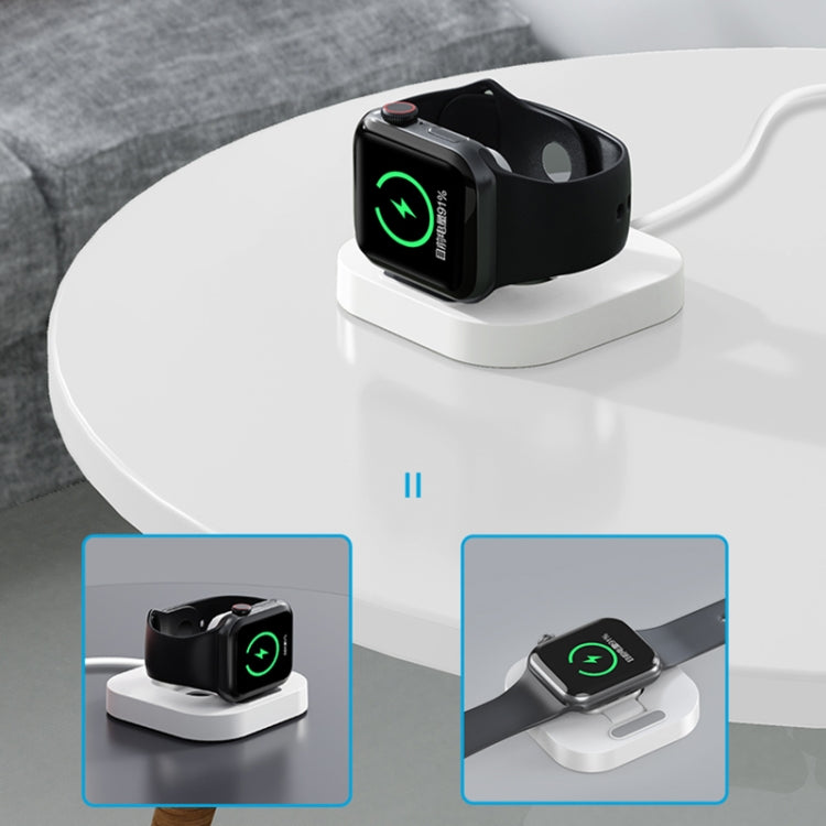 For Apple Watch JJT-A56 Portable Foldable Wireless Charger(White) - Charger / Holder by PMC Jewellery | Online Shopping South Africa | PMC Jewellery | Buy Now Pay Later Mobicred