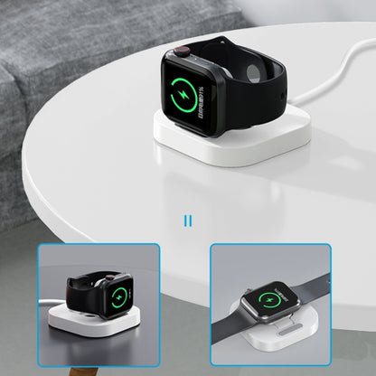 For Apple Watch JJT-A56 Portable Foldable Wireless Charger(White) - Charger / Holder by PMC Jewellery | Online Shopping South Africa | PMC Jewellery | Buy Now Pay Later Mobicred
