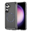 For Samsung Galaxy S25 5G Skin Feel TPU + PC MagSafe Magnetic Phone Case(Transparent Black) - free shipping - PMC Jewellery - Order now!