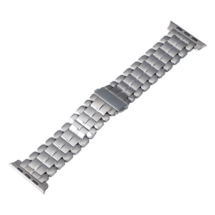 For Apple Watch Series 7 41mm Five Beads Titanium Steel Watch Band(Silver) - Watch Bands by PMC TechLife | Online Shopping South Africa | PMC TechLife