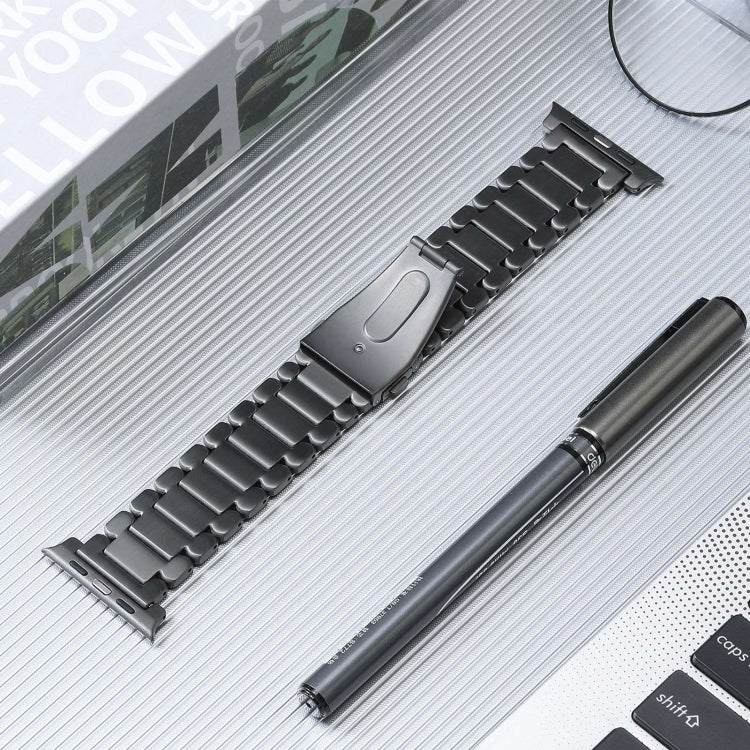 For Apple Watch Ultra 2 49mm Five Beads Titanium Steel Watch Band(Grey) - Watch Bands by PMC TechLife | Online Shopping South Africa | PMC TechLife
