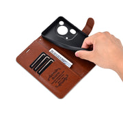 For Huawei Pura 70 Ultra AZNS Sheepskin Texture Flip Leather Phone Case(Brown)