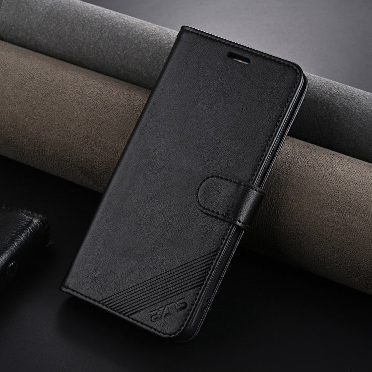 For Huawei Pura 70 Ultra AZNS Sheepskin Texture Flip Leather Phone Case(Black)