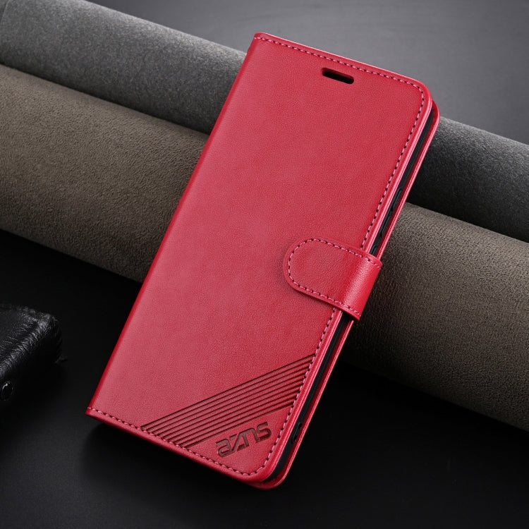 For Huawei Pura 70 Ultra AZNS Sheepskin Texture Flip Leather Phone Case(Red)