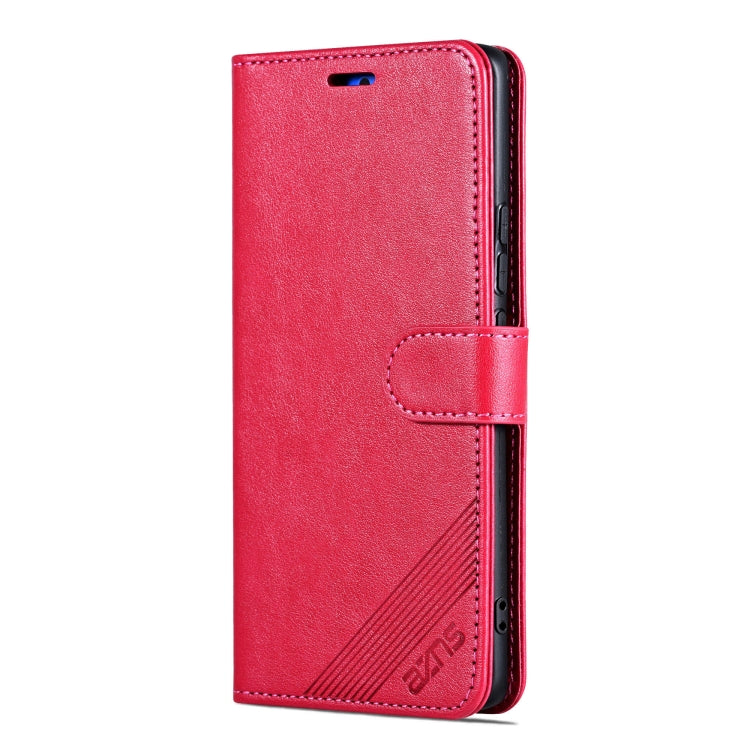 For Huawei Pura 70 Ultra AZNS Sheepskin Texture Flip Leather Phone Case(Red)