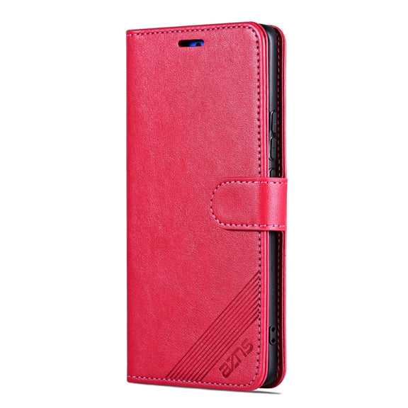 For OPPO Find X8 AZNS Sheepskin Texture Flip Leather Phone Case(Red)