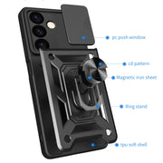 For Samsung Galaxy S24+ 5G Sliding Camera Cover Design TPU+PC Phone Case(Rose Gold)