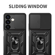 For Samsung Galaxy S24+ 5G Sliding Camera Cover Design TPU+PC Phone Case(Rose Gold)