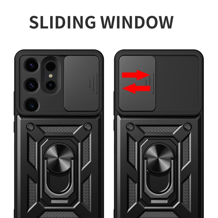 For Samsung Galaxy S24 Ultra 5G Sliding Camera Cover Design TPU+PC Phone Case(Red) - Galaxy S24 Ultra 5G Cases by PMC TechLife | Online Shopping South Africa | PMC TechLife