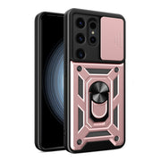 For Samsung Galaxy S24 Ultra 5G Sliding Camera Cover Design TPU+PC Phone Case(Rose Gold)