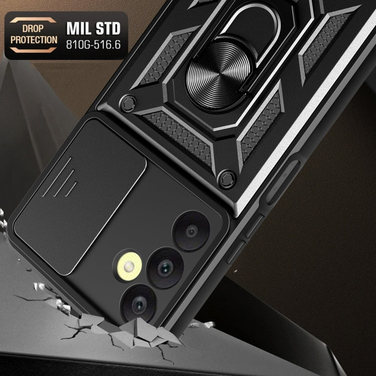 For Samsung Galaxy A25 5G Sliding Camera Cover Design TPU+PC Phone Case(Blue) - Galaxy Phone Cases by PMC TechLife | Online Shopping South Africa | PMC TechLife