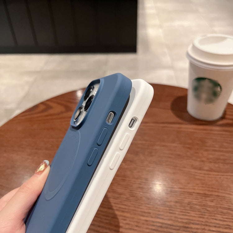 For iPhone 15 Pro Max Magsafe Magnetic Silicone Phone Case(Black) - iPhone 15 Pro Max Cases by PMC TechLife | Online Shopping South Africa | PMC TechLife