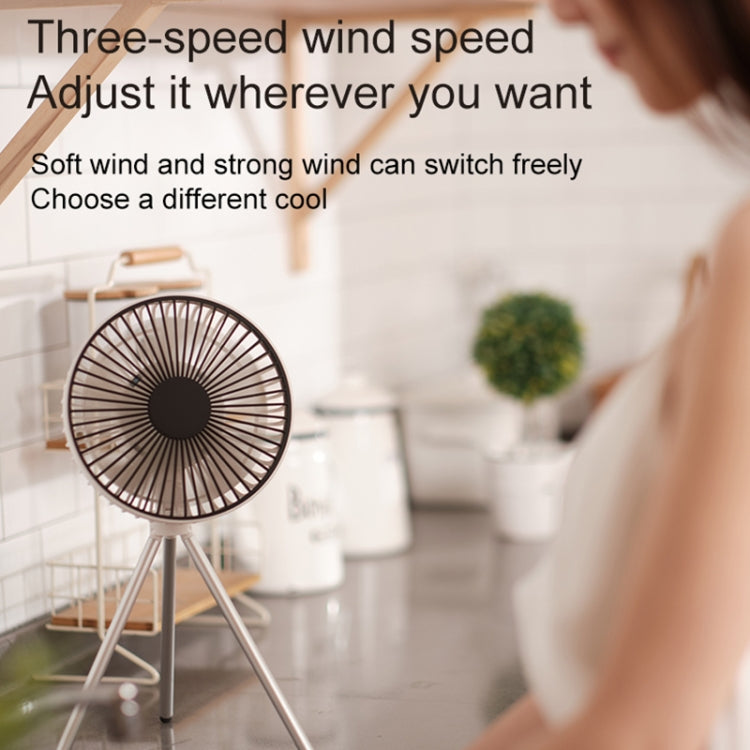 DQ213 4000mAh Outdoor Portable Camping Fan Tent Hanging Vertical Light(White)