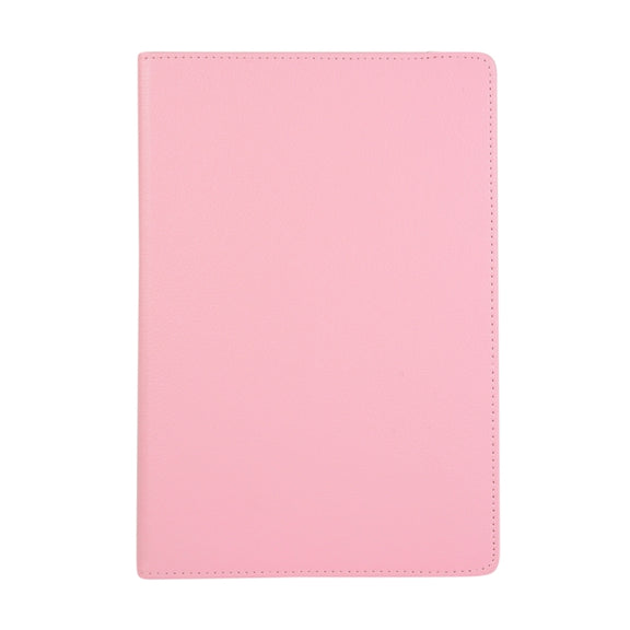 For Samsung Galaxy Tab S9+ / Tab S10+ Litchi Texture 360 Degrees Rotation Holder Leather Tablet Case(Pink)