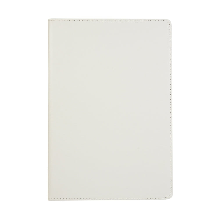 For Samsung Galaxy Tab S9+ / Tab S10+ 360 Degrees Rotation Holder Litchi Texture Leather Tablet Case(White)