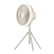 DQ216 10000mAh Outdoor Portable Liftable Swivel Head Camping Fan Tent Hanging Vertical Colorful Light with Remote Control(Khaki) - Electric Fans by PMC TechLife | Online Shopping South Africa | PMC TechLife | Buy Now Pay Later Mobicred
