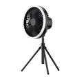 DQ216 10000mAh Outdoor Portable Liftable Swivel Head Camping Fan Tent Hanging Vertical Colorful Light with Remote Control(Black) - Electric Fans by PMC TechLife | Online Shopping South Africa | PMC TechLife | Buy Now Pay Later Mobicred