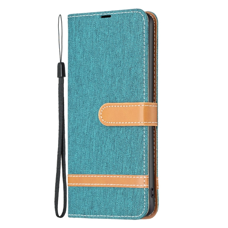 For Nokia G42/G310 Color Matching Denim Texture Horizontal Flip Leather Case(Green) - Nokia Cases by PMC TechLife | Online Shopping South Africa | PMC TechLife | Buy Now Pay Later Mobicred