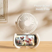 T8 2000mAh Flexible Octopus Tripod Rotatable Portable Fan(Pink)