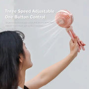 T8 2000mAh Flexible Octopus Tripod Rotatable Portable Fan(White)