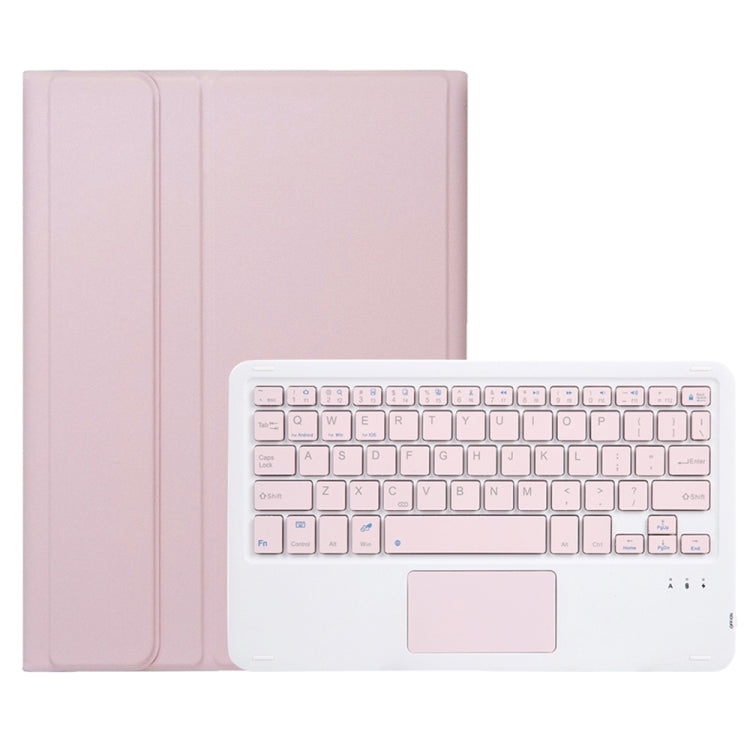 For Samsung Galaxy Tab S9 FE / 10 FE A710B-A Candy Color TPU Touch Bluetooth Keyboard Leather Tablet Case with Pen Holder(Pink) - Samsung Keyboard by PMC TechLife | Online Shopping South Africa | PMC TechLife | Buy Now Pay Later Mobicred