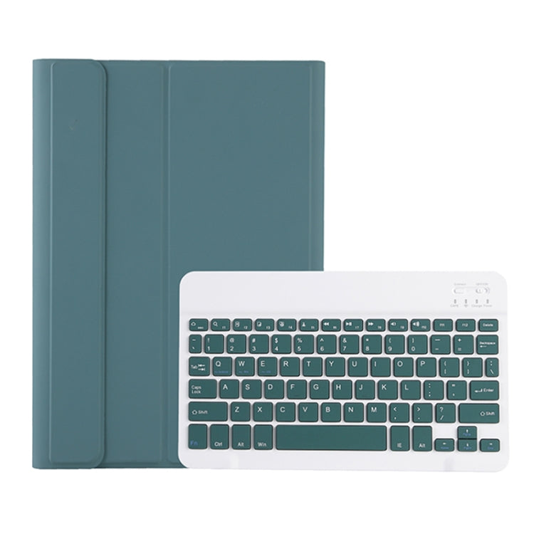 For Samsung Galaxy Tab S9 FE / S10 FE A710B Candy Color TPU Bluetooth Keyboard Leather Tablet Case with Pen Holder(Dark Green) - Samsung Keyboard by PMC TechLife | Online Shopping South Africa | PMC TechLife | Buy Now Pay Later Mobicred