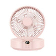 WSK302 4000mAh Swivel Head Wall Mounted Fan with Night Light(Pink) - Electric Fans by PMC TechLife | Online Shopping South Africa | PMC TechLife | Buy Now Pay Later Mobicred