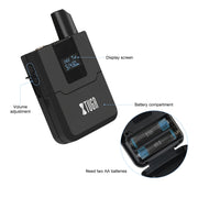 XTUGA A140-H Wireless Microphone System 4 Channel UHF Handheld Microphone(US Plug)