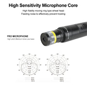 XTUGA A140-H Wireless Microphone System 4 Channel UHF Handheld Microphone(AU Plug)